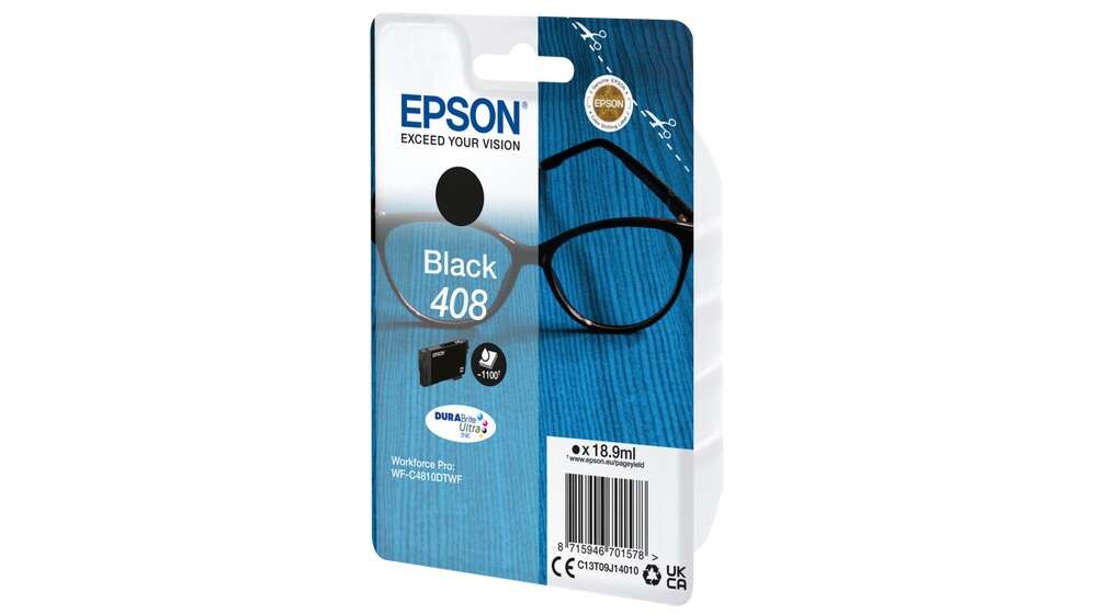 Epson 408 Nero Cartuccia d'Inchiostro Originale - C13T09J14010