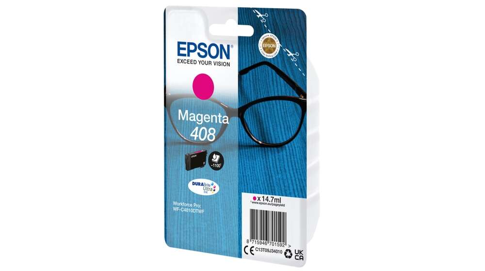 Epson 408 Magenta Cartuccia d'Inchiostro Originale - C13T09J34010