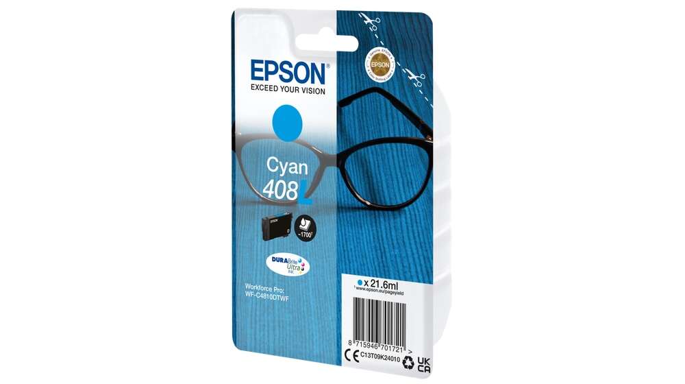 Epson 408L Cyan Cartuccia d'Inchiostro Originale - C13T09K24010