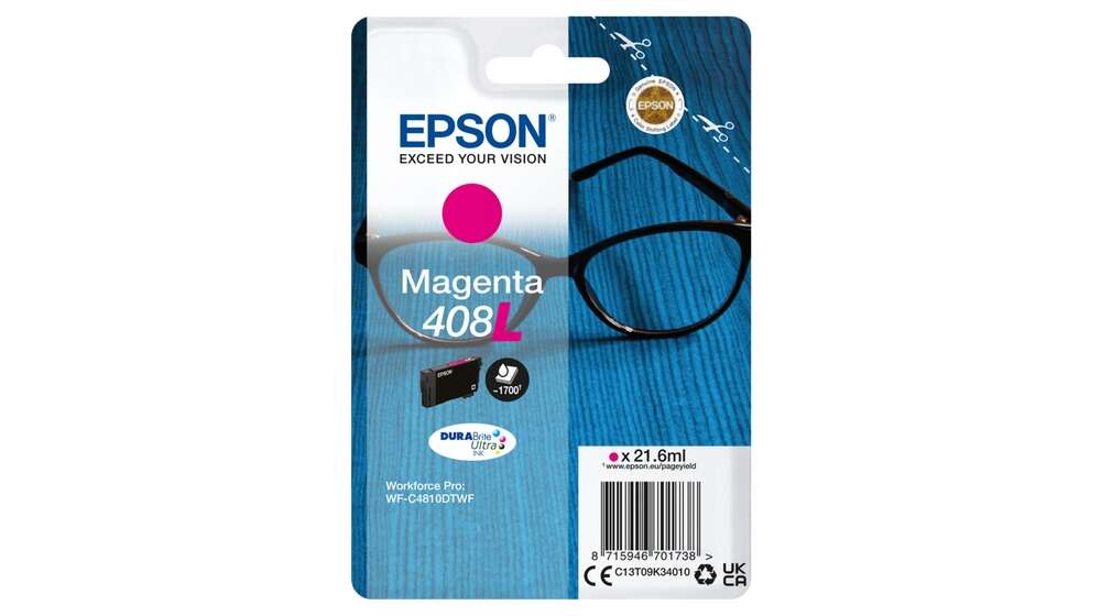 Epson 408L Magenta Cartuccia d'Inchiostro Originale - C13T09K34010