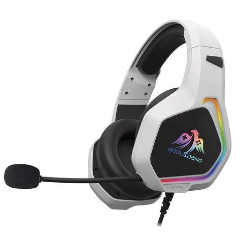 Coolsound G6 Cuffie Gaming con Microfono - USB per Illuminazione LED - Archetto Regolabile - Padiglioni Imbottiti - Comandi su Cavo - Cavo 2m