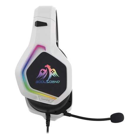 Coolsound G6 Cuffie Gaming con Microfono - USB per Illuminazione LED - Archetto Regolabile - Padiglioni Imbottiti - Comandi su Cavo - Cavo 2m