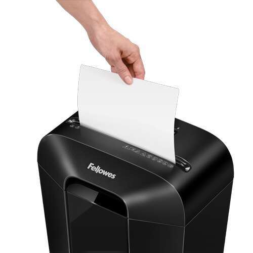 Fellowes LX70 Distruggi Documenti Manuale 18L - Distrugge fino a 11 Fogli - Particelle 4x40mm - Livello Sicurezza Din P-4 - Blocco Sicurezza - Colore Nero