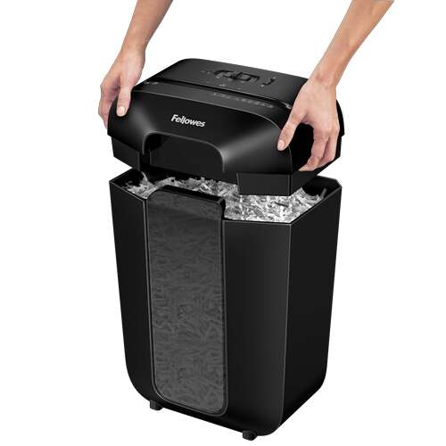 Fellowes LX70 Distruggi Documenti Manuale 18L - Distrugge fino a 11 Fogli - Particelle 4x40mm - Livello Sicurezza Din P-4 - Blocco Sicurezza - Colore Nero