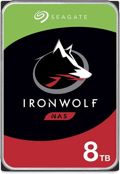 Seagate Ironwolf Disco Rigido Interno 3.5" SATA 3 8TB NAS