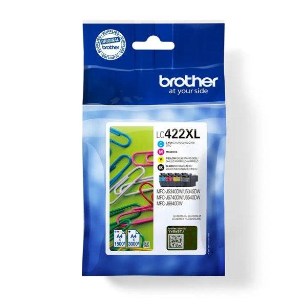 Brother LC422XL Pack 4 Cartucce d'Inchiostro Originali - LC422XLVAL