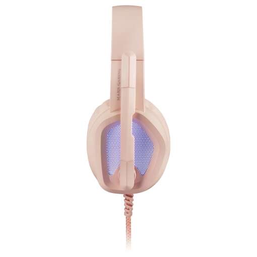 Mars Gaming MH320 Cuffie Gaming con Microfono Pieghevole - Illuminazione RGB - Archetto Regolabile - Padiglioni Imbottiti - Controllo su Cavo - Cavo Intrecciato 2m