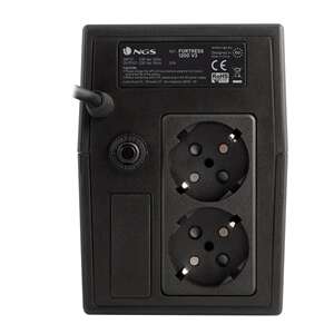 NGS Fortress 1200 V3 UPS 800VA 480W - Tecnologia Off Line - Funzione AVR - 2x Schuko - Protezione Sovraccarichi e Cortocircuiti