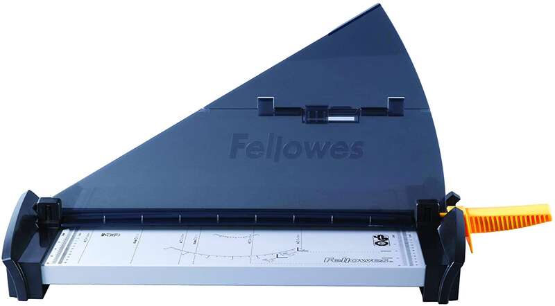 Fellowes Fusion A3 Ghigliottina fino a Formato A3 - Capacità fino a 10 Fogli - Lunghezza di Taglio 460mm - Lama in Acciaio Inossidabile - Guide di Taglio e Raggio per Tagli in Angolo
