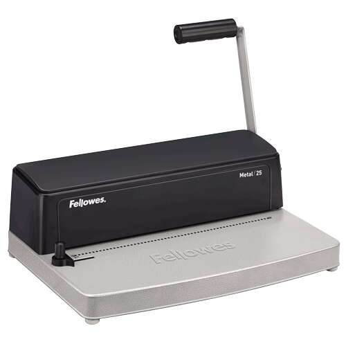 Fellowes Metal 25 Encuadernadora Manuale A4 a Spirale Metallica - Perfora fino a 10 Fogli - Rilegatura fino a 450 Fogli
