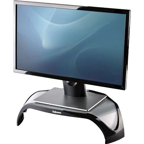 Fellowes Smart Suites Supporto Elevatore per Monitor fino a 21" - 3 Livelli Altezza 100mm, 115mm e 130mm - Peso Massimo Supportato 10kg