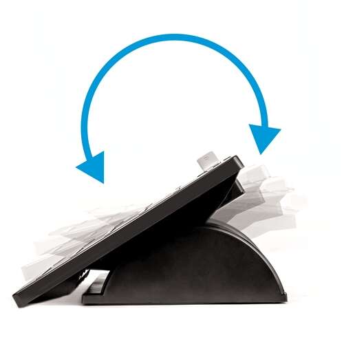 Fellowes Office Suites Poggiapiedi Regolabile con Microban - 3 Regolazioni Altezza - Dimensione 444x333mm - Escursione Inclinazione fino a 30° Circa