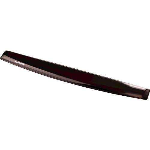 Fellowes Crystal Poggiapolsi in Gel per Tastiera - Resistente alle Macchie - Base Antiscivolo - Colore Nero