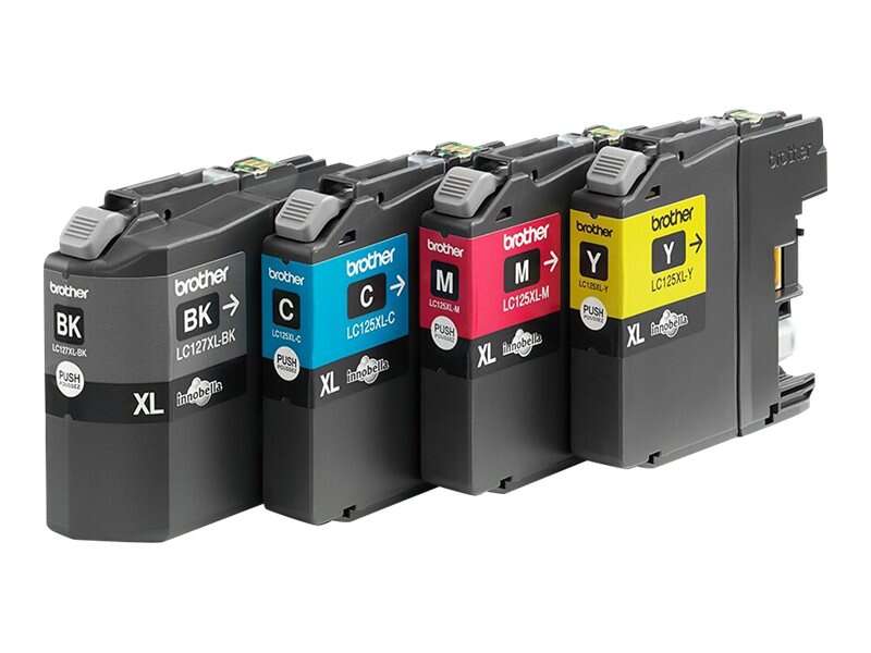 Brother LC127XL/LC125XL Confezione 4 Cartucce d'Inchiostro Originali - LC127XLVALBP
