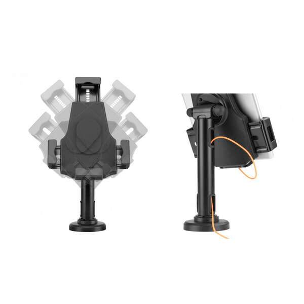 Aisens Supporto Antifurto da Scrivania/Parete Regolabile (1 Perno) per Tablet - Colore Nero