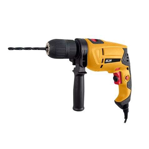 Blim Trapano Percussore 500W - Velocità Regolabile 0-3200rpm - Portapunta 13mm senza Chiave - Pulsante di Blocco - Include Valigia con Accessori