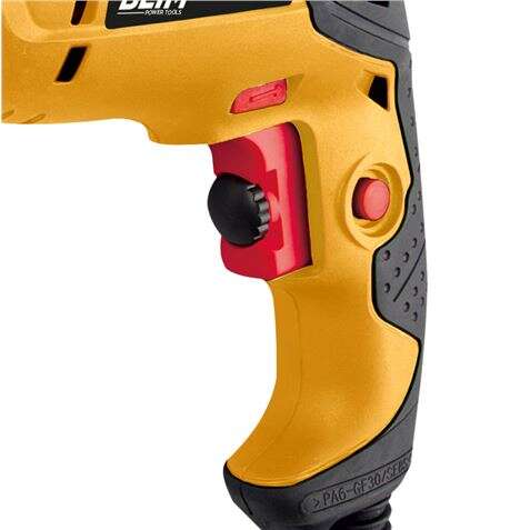 Blim Trapano Percussore 500W - Velocità Regolabile 0-3200rpm - Portapunta 13mm senza Chiave - Pulsante di Blocco - Include Valigia con Accessori