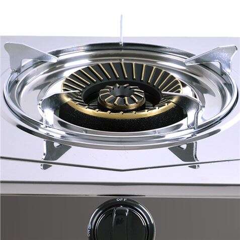 Muvip Serie Strong Cucina a Gas Inox 1 Fuoco - Accensione Piezoelettrica - Bruciatore Ghisa Rimovibile
