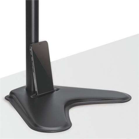 Cromad Supporto da Tavolo con Base per Monitor 17"-32" - Girevole, Inclinabile - Gestione Cavi - Peso Max 9kg - VESA 100x100mm