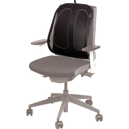 Fellowes Mesh Office Suites Cuscino Lombare - Materiale in Rete - Regolabile a Qualsiasi Sedia - Colore Nero