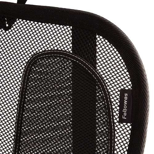 Fellowes Mesh Office Suites Cuscino Lombare - Materiale in Rete - Regolabile a Qualsiasi Sedia - Colore Nero