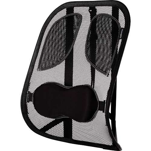 Fellowes Mesh Professional Series Suites Cuscino Lombare - Materiale in Rete - Sistema Triplo Tensore - Colore Grigio