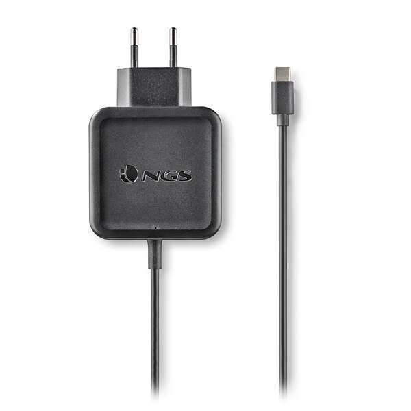 NGS Caricabatterie Universale da Parete per Portatile USB-C 45W - Ricarica Rapida - Cavo da 1,50m
