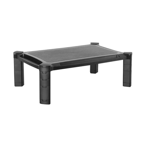 Aisens Supporto Rialzato XL per Monitor fino a 32" o Notebook - Regolabile in Altezza - Comparto Portaoggetti - Gestione dei Cavi - Peso Max. 10kg