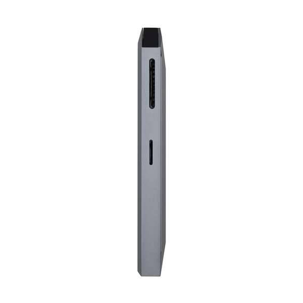 Aisens Dock 9 in 1 Hub USB-C 3.0 con 3x USB-A 3.0, 1x HDMI 1x RJ45, 1x PD 100W, 1x Audio 3.5mm, 1x Lettore SD, 1x Lettore MicroSD - Corpo in Alluminio - Cavo di 0.15m