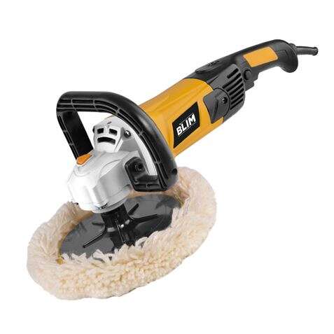 Blim Levigatrice 180mm - Potenza 1500W - Velocità 600-3.200 rpm - Impugnatura Ergonomica - Include Disco in Lana