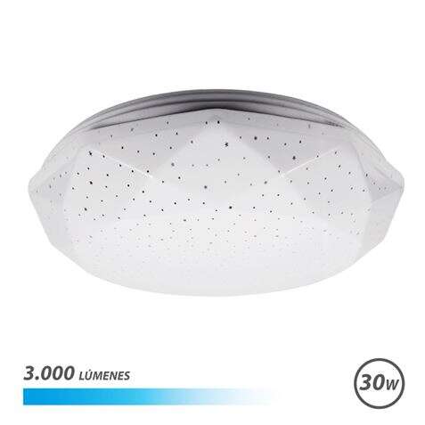 Elbat Serie Neptuno Applique da Soffitto LED 30W 3000lm - 6500K Luce Fredda - Diametro 28cm