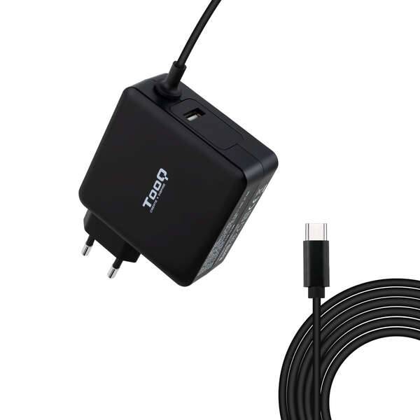 Tooq Caricabatteria Universale per Portatile 90W USB-C - Compatibile con PD - Cavo 1.80m