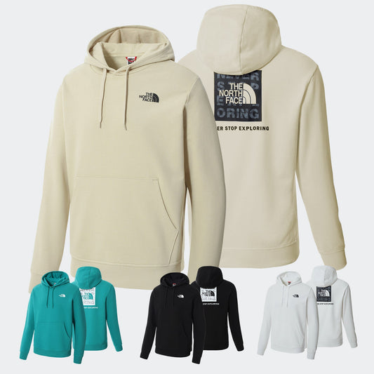 Felpa The North Face NF0A7R36 in tessuto morbido color crema con cappuccio, logo sul petto e tasca frontale, ideale per sport e tempo libero