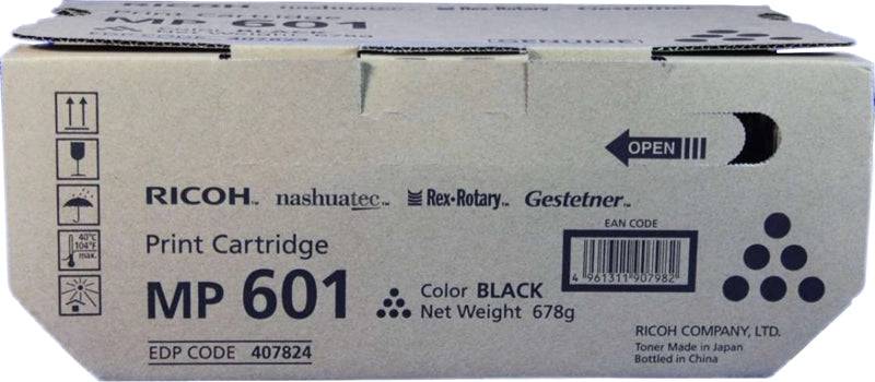 Ricoh Aficio MP501/MP601 Nero Cartuccia Toner Originale - 407824