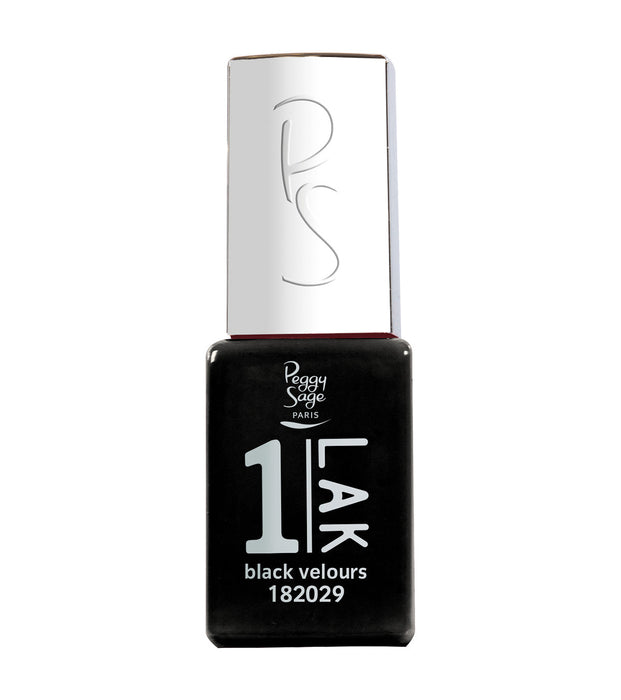 PEGGY SAGE  ONE-LAK 1-STEP GEL POLISH BLACK VELOURS - 5ML