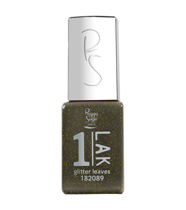 PEGGY SAGE  ONE-LAK 1-STEP GEL POLISH GLITTER LEAVES  - 5ML