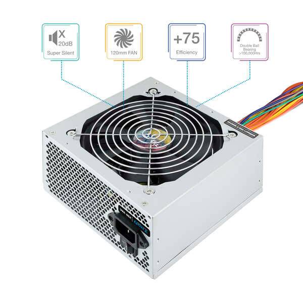 Tooq Alimentatore ATX 500W con PFC Attivo