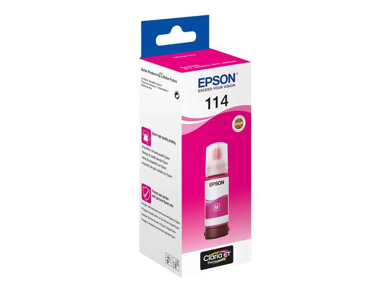 Epson 114 Bottiglia d'Inchiostro Pigmentato Magenta Originale - C13T07B340