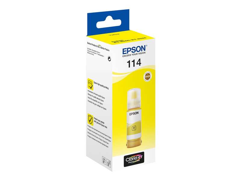 Epson 114 Bottiglia d'Inchiostro Pigmentato Giallo Originale - C13T07B440