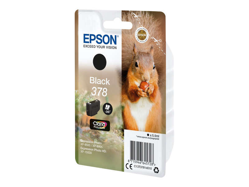 Cartuccia Inchiostro Originale Epson 378 Nero - C13T37814010
