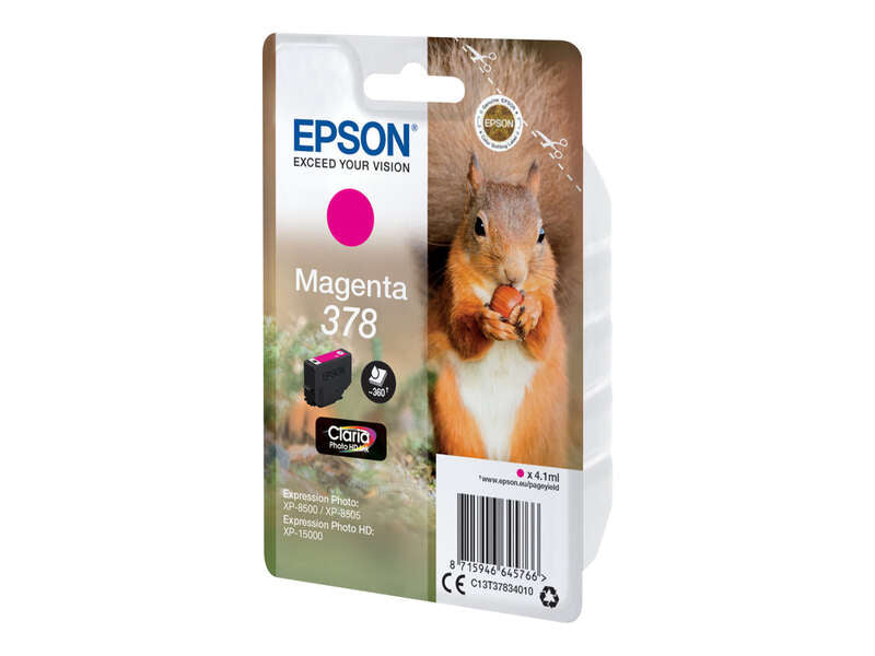 Cartuccia Inchiostro Originale Epson 378 Magenta - C13T37834010