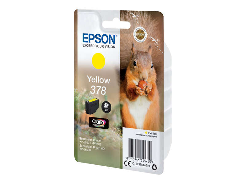 Cartuccia Inchiostro Originale Epson 378 Giallo - C13T37844010
