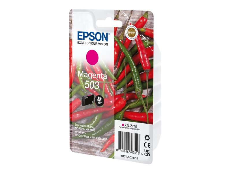 Epson 503 Magenta Cartuccia di Inchiostro Originale - C13T09Q34010