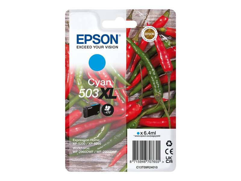 Epson 503XL Ciano Cartuccia d'Inchiostro Originale - C13T09R24010