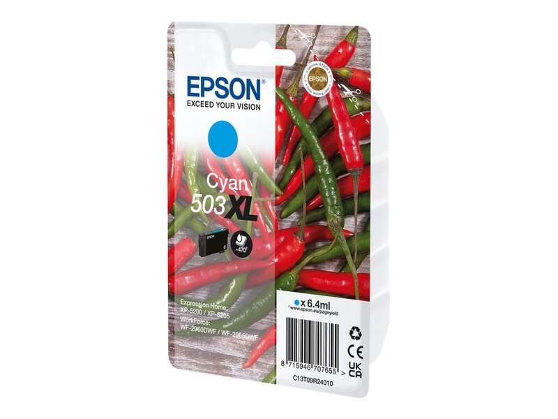 Epson 503XL Ciano Cartuccia d'Inchiostro Originale - C13T09R24010