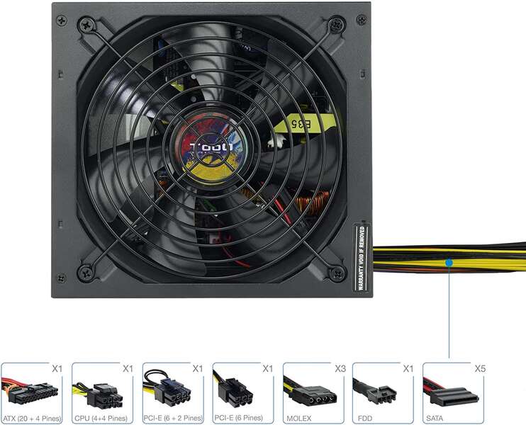Tooq Alimentatore ATX 2.3 700W con PFC Attivo