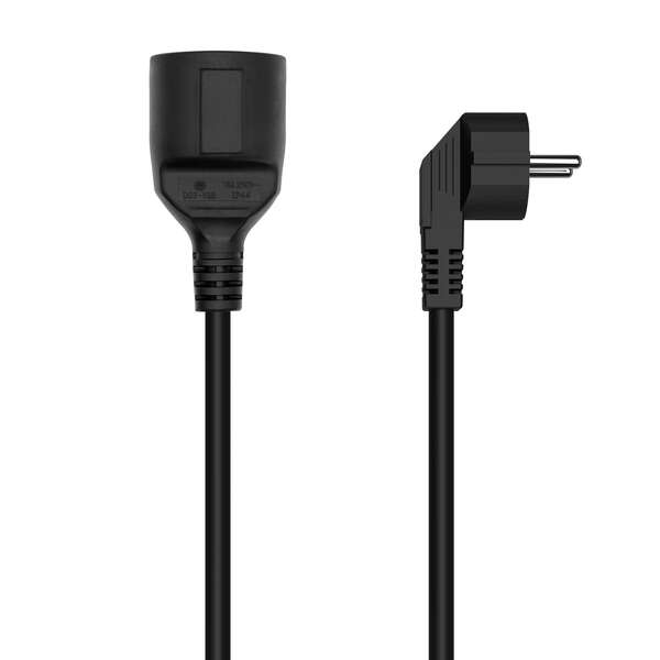 Aisens Prolunga Alimentazione Schuko - CEE7/M-CEE7/H - 10M - Colore Nero