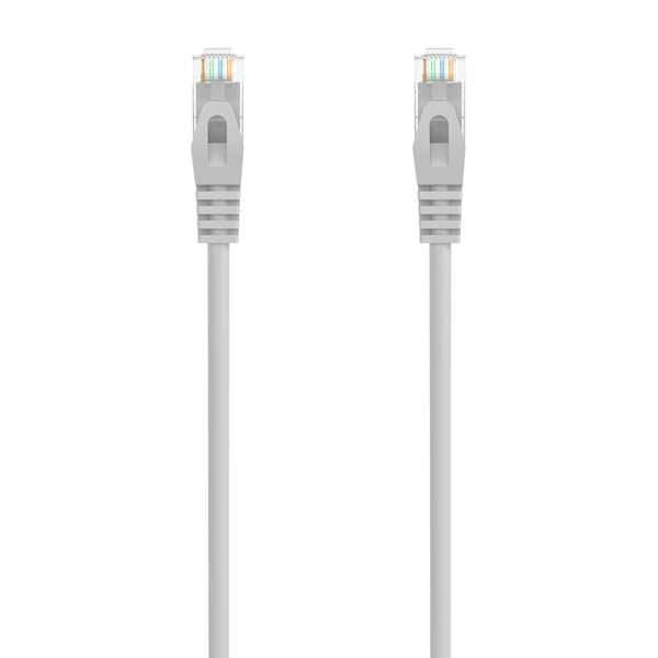 Aisens Cavo di Rete Patch RJ45 LSZH Cat.6A 500 MHZ UTP AWG24 - 20m - Privo di Alogeni - 10 Gigabit/s - Colore Grigio
