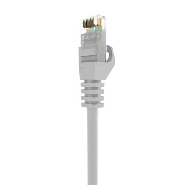 Aisens Cavo di Rete Patch RJ45 LSZH Cat.6A 500 MHZ UTP AWG24 - 20m - Privo di Alogeni - 10 Gigabit/s - Colore Grigio