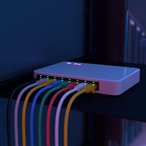 Aisens Cavo di Rete Patch RJ45 LSZH Cat.6A 500 MHZ UTP AWG24 - 20m - Privo di Alogeni - 10 Gigabit/s - Colore Grigio